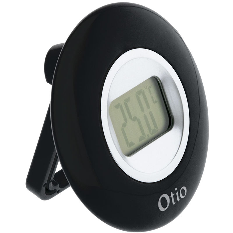 Thermomètre / Hygromètre intérieur magnétique - Noir - Otio