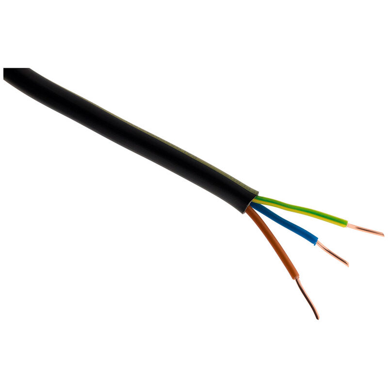 Câble électrique U1000R2V 3x1,5 mm² - 10 m