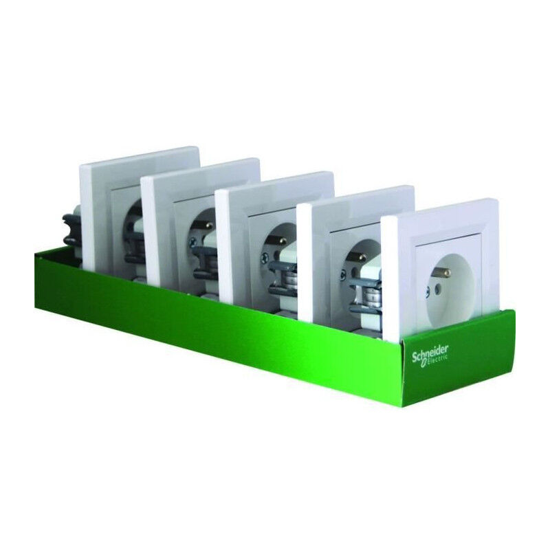 Asfora - Tekli RJ45 Cat5e UTP, Çerçeveli - Beyaz - Schneider Electric TR