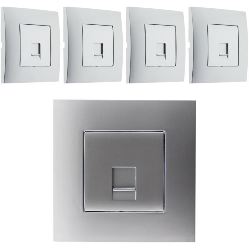 Lot De 5 Prises RJ45 Arnould – Catégorie 6 STP – Pour Réseau – Neuves