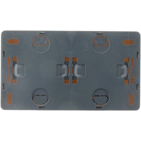 Prise double 16A en saillie Silver - Vulco - Zenitech