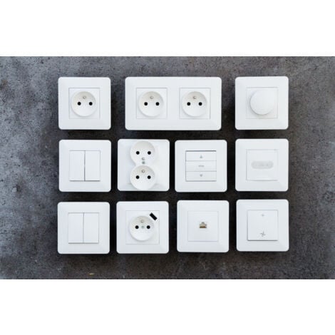 Lot de 10 prises 2P+T 16A simple - Blanc - Artezo - Zenitech