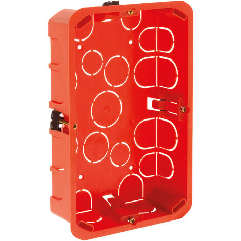 Boîte de dérivation cloison sèche 170x110x40mm - Rouge - Zenitech