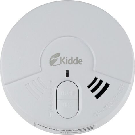 Kidde – Détecteur de fumée photoélectrique 9V – Signal sonore 85 dB – Autonome avec alerte de pile faible – Durée de vie 10 ans