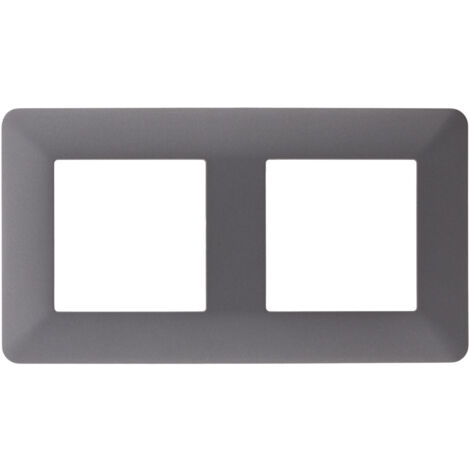 Double plaque de finition Artezo - titanium - Zenitech