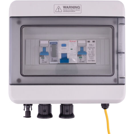 Coffret de protection AC 4,5kW – Protection contre surtensions et courts-circuits – Affichage LCD – Conforme normes NF EN 61643-11