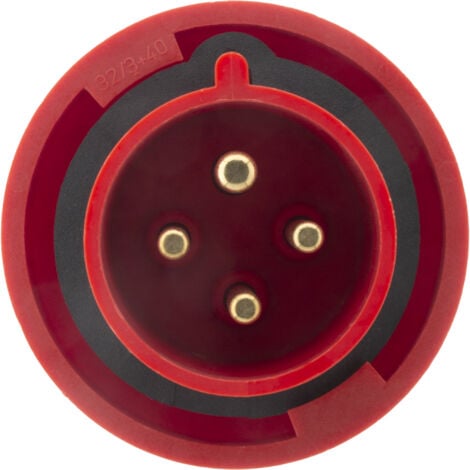 Fiche mâle IEC309 3P+T 32A - Zenitech