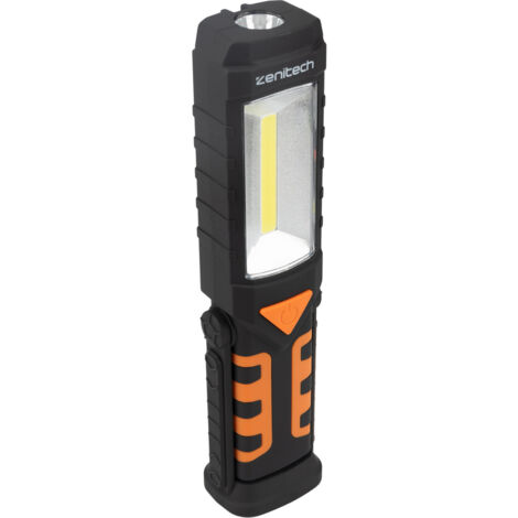 m MU 2x Lampe Torche LED Rechargeable USB-C, Lampe de Travail 360° Magnétique - 5 Modes COB pour Réparation Auto/Camping/Urgence - Cadeaux pour hommes (Noir