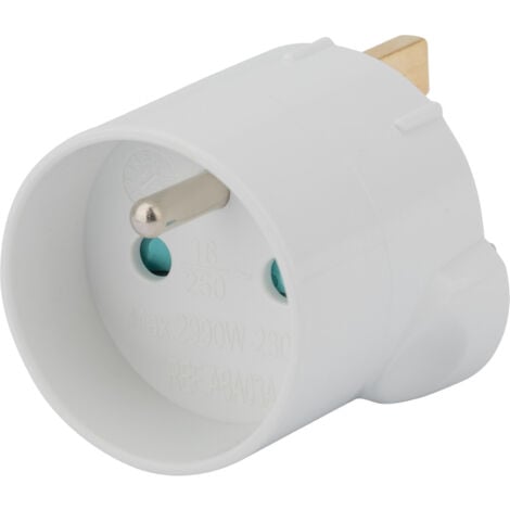 Adaptateur France vers Angleterre - 13A - fusible brochable - Zenitech