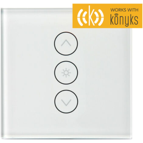 Interrupteur variateur connecté avec rétroéclairage – Compatible Wi-Fi 2.4 GHz – Puissance max 400W – Portée 30m – Application mobile incluse – Konyks (1/5)