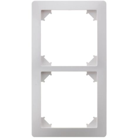 Double plaque de finition - Blanc - Orys - Zenitech