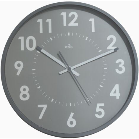 Horloge silencieuse Abylis Ø30cm - Gris - Orium