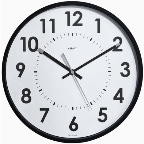 ORIUM 11244 HORLOGE SILENCIEUSE ABYLIS, NOIR, 30CM