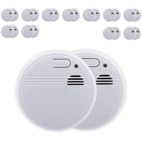 Otio – Lot de 24 détecteurs de fumée autonomie 3 ans – Installation sans fil – Alerte sonore puissante – Certifié NF EN 14604