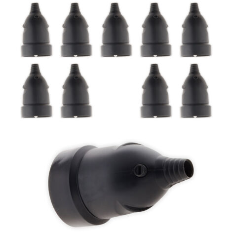 Zenitech – Lot de 10 fiches femelles 16A 2P+T – Tension 230V – Puissance maximale 3680W – Plastique isolant haute résistance