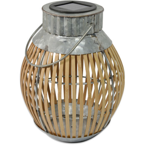 Lanterne solaire bambou h35cm - Orium (1/5)