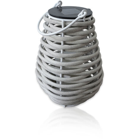 Lanterne solaire tressée Aretha h25cm - Orium (1/5)