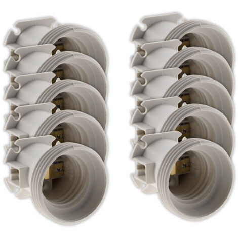 Zenitech – Lot de 50 douilles de chantier E27 sans bague – Conçues pour usage intensif – Compatibles toutes ampoules E27 – Installation rapide