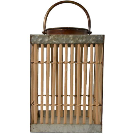 Lanterne solaire bambou Carrée - Orium