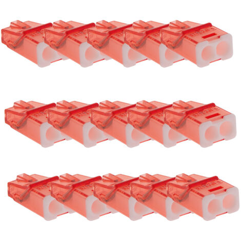 Sachet de 15 bornes 2 entrées mini connex - Blm