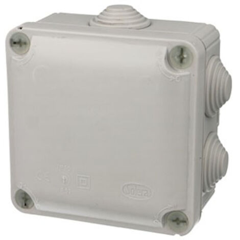 Boîte de dérivation carrée IP55 - 100 x 100 x 60 mm - Solera