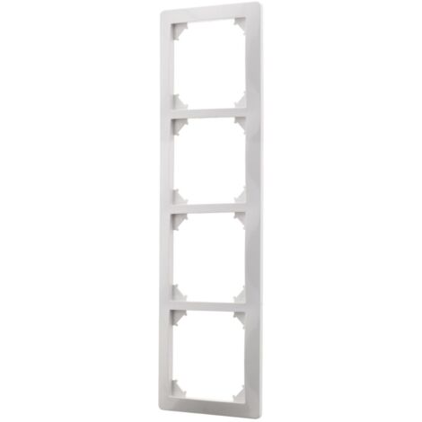 Quadruple plaque de finition - blanc - Zenitech