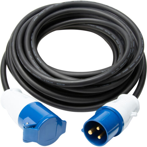 Rallonge électrique CEE P17 15m – Câble H07RN-F 3G2.5mm² – Puissance 3680W – Indice de protection IP44 pour extérieur (1/2)