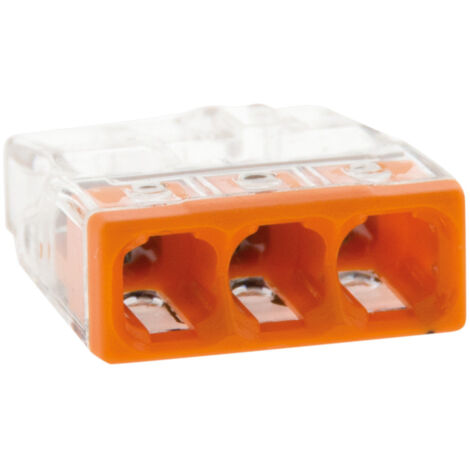 Sachet de 20 bornes 3 entrées série 2273 - Wago