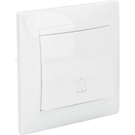 Bouton sonnette encastré Zyna - Blanc - Zenitech