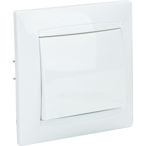 Zenitech – Permutateur encastré Zyna blanc – Installation facile dans boîte standard – Intensité 10A – Puissance max 2300W – Indice de protection IP20