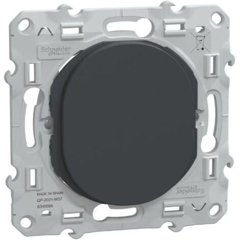 Obturateur appareillage encastré - anthracite - Ovalis - Schneider