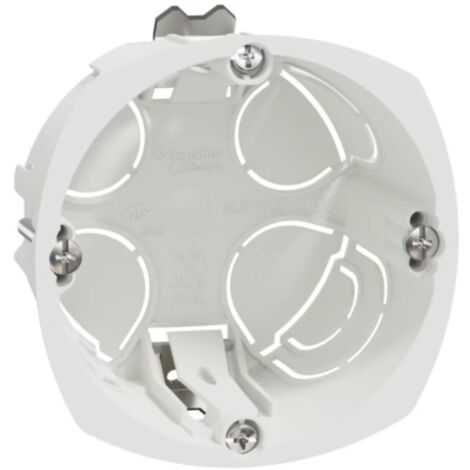 Boîte encastrement 67mm prof. 40mm 1 poste - Multifix - Schneider