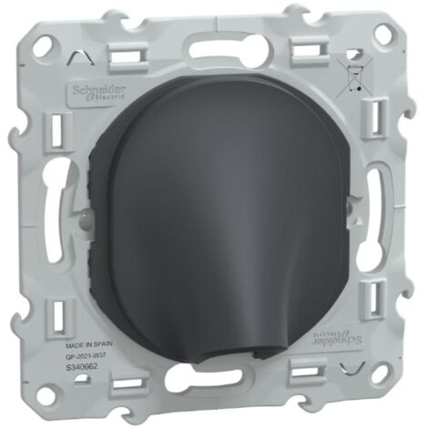 Sortie de câble Ø6-12 mm 16A anthracite - Ovalis - Schneider