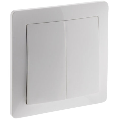 Va-et-vient double en saillie à bornes automatiques - Blanc - Orys -Zenitech (1/5)