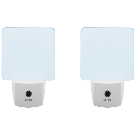Lot de 2 veilleuses crépusculaires automatiques - bleu - Otio