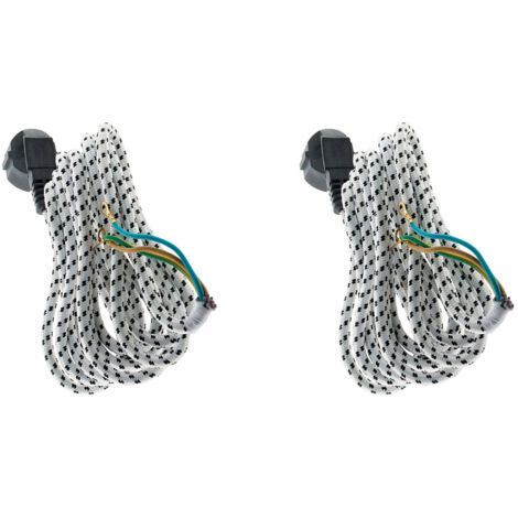 Lot de 2 cordons de fer à repasser 3G1 - 3m - Zenitech (1/5)