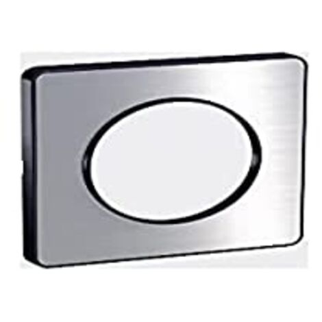 SCHNEIDER ELECTRIC S540802J ODACE TOUCH PLAQUE DÉCORATIVE 1 POSTE, GRIS ANTHRACITE/ALUMINIUM BROSSÉ