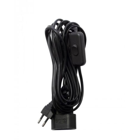 Prolongateur H03VVH2F 2x0,75mm² 2,5A 4m + interrupteur - Chacon
