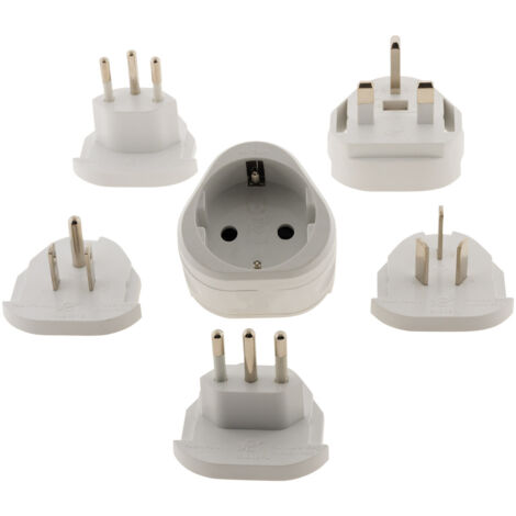 Lot de 2 adaptateurs de voyage encastrables - Zenitech