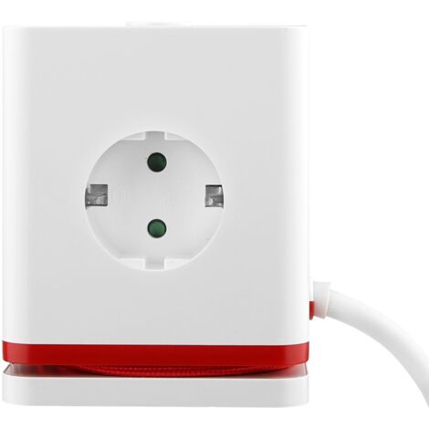 Bloc multiprise 3 prises + 4 ports USB - Quick Charge - Chacon (1/5)