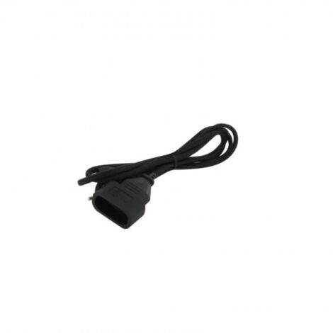 Rallonge électrique textile 1.5m - Noir - Chacon