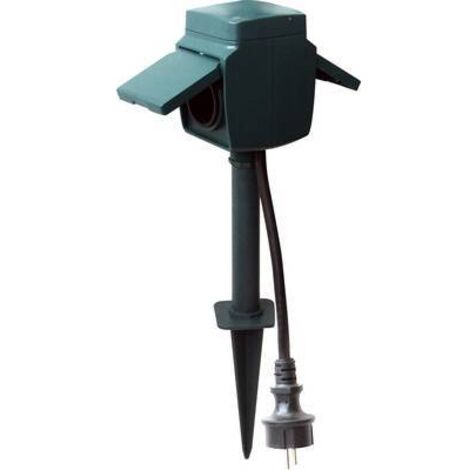 Prise piquet de jardin - CHACON - 9960 - 2 x 16 A - 2m (FR) (1/2)