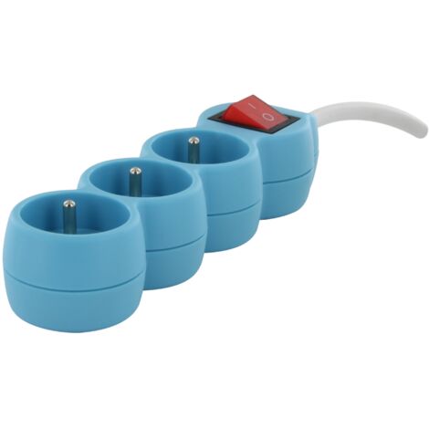Bloc multiprise 3x16A 1,5 m - Bleu - Chacon (1/5)
