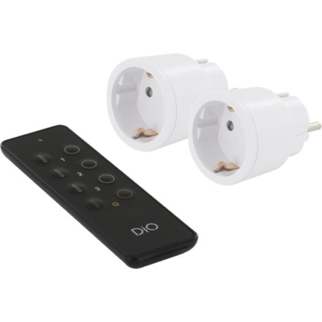 Kit 2 prises nano Schuko + télécommande - Chacon (1/3)