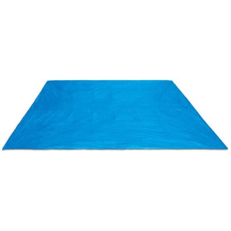 Intex – Tapis de sol carré pour piscine 472 x 472 cm – Protection contre débris – Compatible piscines jusqu'à 4,57 m – 100 % polyéthylène