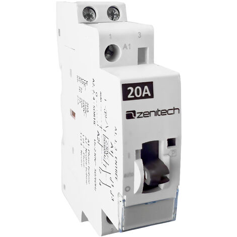 Zenitech – Contacteur jour/nuit 20A 250V – Pour chauffe-eau électrique – Norme NF – Gestion efficace des appareils électriques