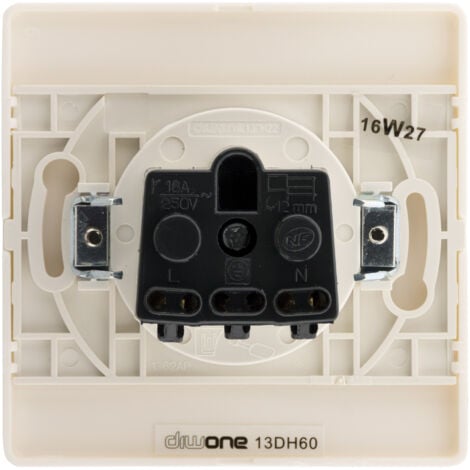 Prise 2P+T 16A borne-auto + griffes - Blanc - Diwone - Zenitech
