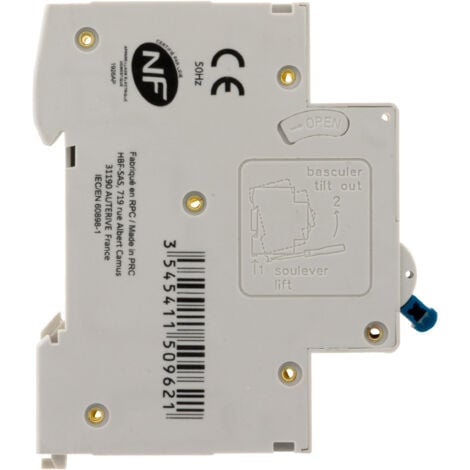 Disjoncteur PH/N - 20A NF pour cumulus et chauffe-eau - Zenitech