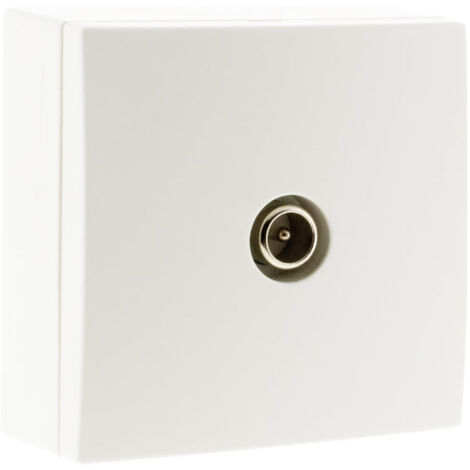 Prise mural TV pose saillie d.9.52 Bel'Vue blanc (1/5)