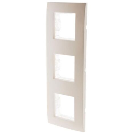 Plaque de finition triple Simplea - blanc - Zenitech